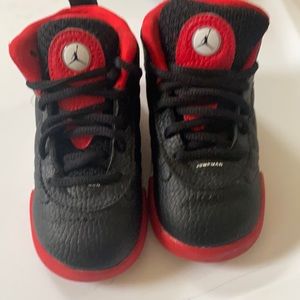 Toddler Jordan Shoes Size 6c red and black